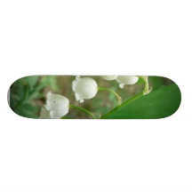 Liljavitblommor Skate Board Deck