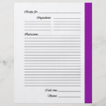 Lilor 2 sid receptsidor flyg blad
