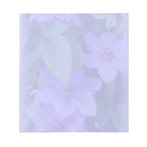 Lilor Clematis-Dämpad blommigt Anteckningsblock