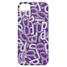 Lilor för brev D iPhone 5 Case-Mate Fodral