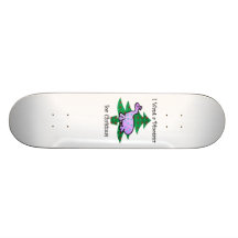 Lilor önskar jag en dinosaur för jul skate deck