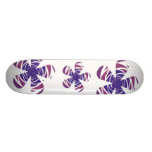 Lilor virvlad runt Retro blommaSkateboard