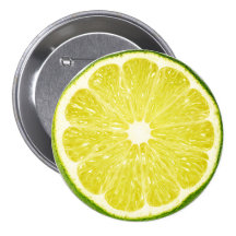 Limefruktskiva Knappar Med Nål