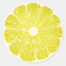 Limefruktskiva Runda Klistermärken