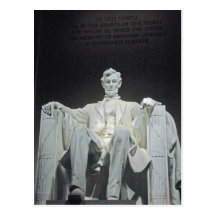 Lincoln minnes- Washington DC 001 Vykort