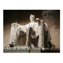 Lincoln minnesmärke, Washington, D.C. Vykort