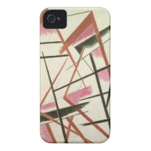 Linjär konstruktion, c.1921 (gouachen på papper) iPhone 4 Case-Mate fodraler