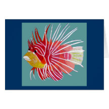 Lionfish hälsningkort
