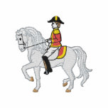 Lipizzaner häst och ryttare broderade jackor