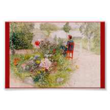 Lisbeth i blomsterträdgården foto