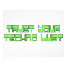 Lita på din Techno lusta Personliga Inbjudan