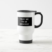 Lita på mig I-förmiddagen en arkivarie Kaffe Koppar