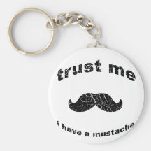 Lita på mig som jag har en mustasch nyckelringar