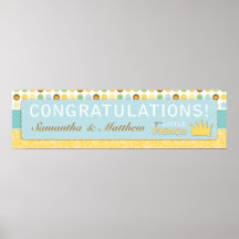 Lite baner för Prince baby shower Affisch