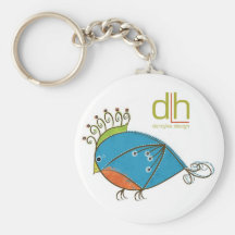Lite blåsångare Keychain Nyckelringar