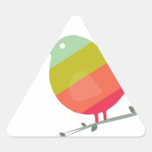 Lite fågel triangle sticker