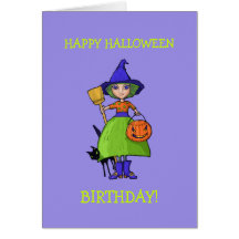 Lite för Halloween för häxa purpurfärgat kort föde