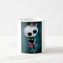 Lite Fröcken död - Hallowen skönhet Kaffe Muggar