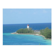 Lite fyr Nassau Bahamas Vykort