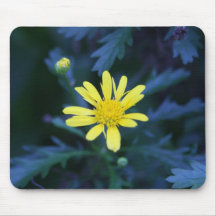 lite gul blomma mus mattor