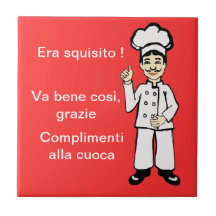 Lite italiensk kock kakel