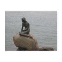 Lite mermaiden vykort