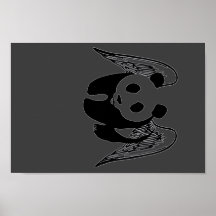 lite pandaängel print