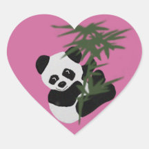 Lite pandaen klistermärke