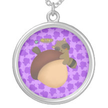 Lite Racoonlilahalsband