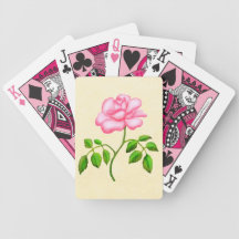 Lite rosa engelsk Tea steg leka kort Spelkort