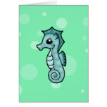 Lite seahorse hälsningskort
