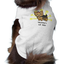 Lite stjärnaYorkshire Terrier (kort hår & pilbågen Hund Tshirt