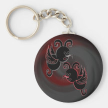 Lite varelser Keychain Nyckel Ringar