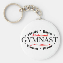 Lite varstans gymnast nyckel ringar