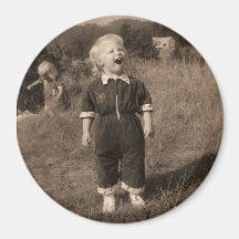 Liten flicka i Awe! Magneter