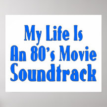Liv är en 80-talfilmfilmmusik print
