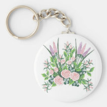 Liv är en trädgårds- Keychain Nyckelring