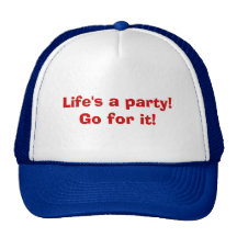 Liv är ett party! Gå för det! Mesh Kepsar