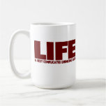 LIV…., EN MYCKET INVECKLAD DRICKA LEK KAFFE MUGG
