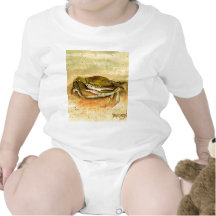 liv för flotta för hav för målning för blåttkrabba tshirts