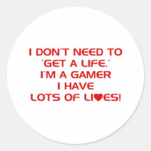 Liv för I've harraddor - Gamerdobbelvideospel Klistermärken