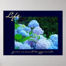 Liv ger oss mycket för att uppskatta konsttryckblo print