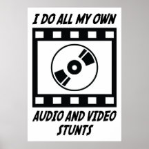 Ljudsignal- och videojippon affischer