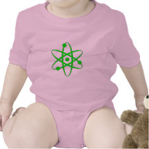 ljus atom - grönt tshirts