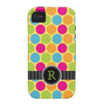 Ljus Bubblegum godisPolkadots Monogram
