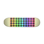 Ljus färgrik målat glassstilmodell anpassad skate board