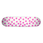Ljus modell för rosa- och vittasstryck skateboards