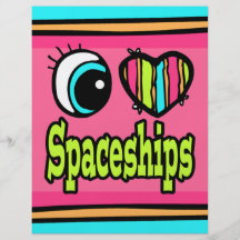 Ljus ögahjärta älskar jag Spaceships Flyg Blad