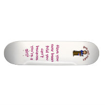 Ljus politikarflicka skateboard decks