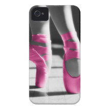 Ljus rosa balett skor iPhone 4 Case-Mate skydd